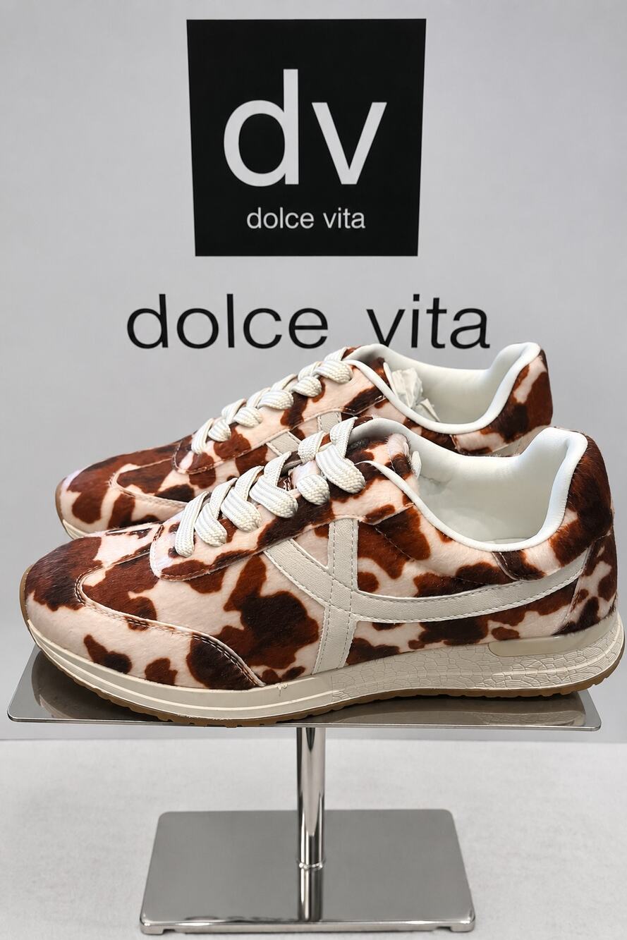 Dolce Vita Joque A Cow Multi Sneakers Size 5 NIB
